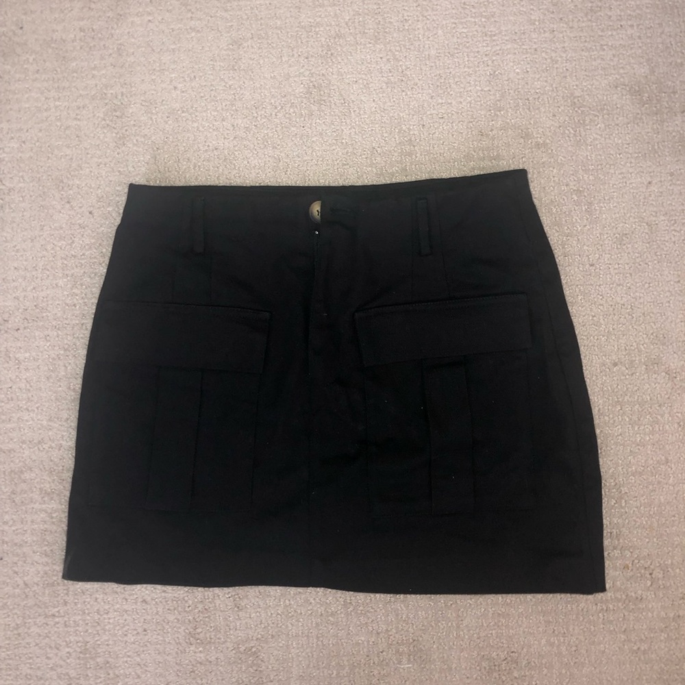 Zara black pocket mini skirt
